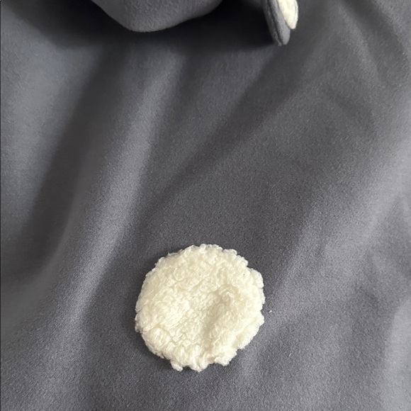 Cat & Jack Charcoal Hooded Bunny Rabbit Pea Coat for Kids - Size 2T - Picture 9 of 11